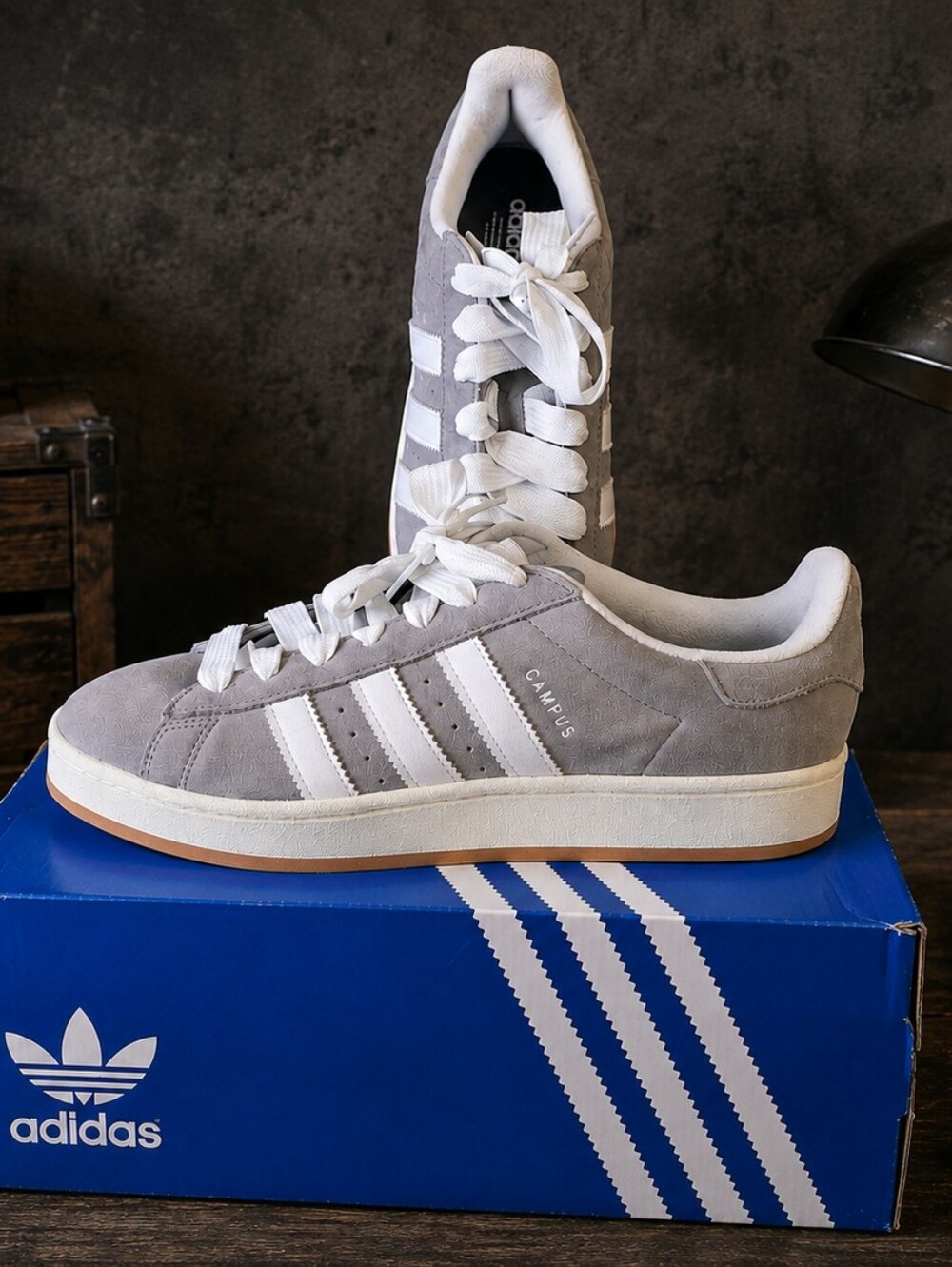 Adidas Campus 00s Grey White Suede Sneakers Men’s 12 New
